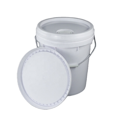 سطل رنگ پلاستیکی گرد 26.7 سانتی متری 20 لیتری با درب 1000 گرمی