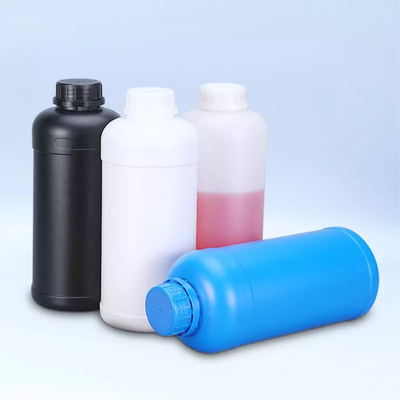 1000 میلی لیتر جوهر رنگدانه HDPE ظرف پلاستیکی بسته بندی مایع شیمیایی بطری پلاستیکی HDPE