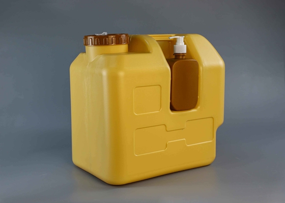 بطری آب 8 گالن HDPE 30L پلاستیکی قابل حمل با شیر و بطری لوشن صابون مایع برای کمپینگ اتومبیل در فضای باز