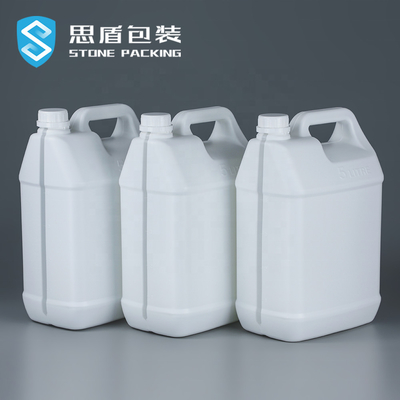 ظروف خالی 5 لیتری بطری 220 گرمی HDPE، مقاوم در برابر اسید و قلیایی
