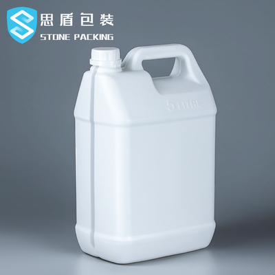 سطل 128 Fl Oz White HDPE Plastic Square 5 Gallon 220g OEM