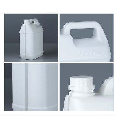 سطل 128 Fl Oz White HDPE Plastic Square 5 Gallon 220g OEM