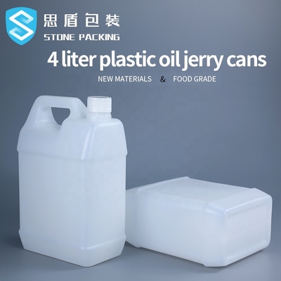 ظروف شیمیایی 4 لیتری 1 گالن HDPE جری قوطی 176 * 108 * 280 میلی متر