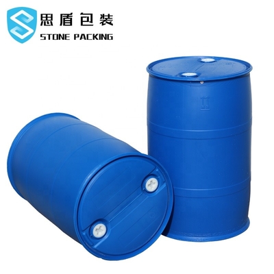 روکش پیچ درام پلاستیکی HDPE 55 گالن آبی روغنی مهر و موم شده