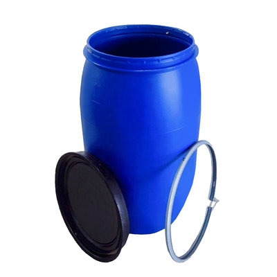 درام آبی استوانه ای 585*970 میلی متری آبی شیمیایی 200 لیتری 9 کیلوگرمی