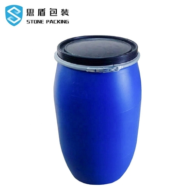 درام آبی استوانه ای 585*970 میلی متری آبی شیمیایی 200 لیتری 9 کیلوگرمی