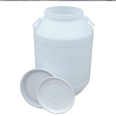 بشکه پلاستیکی 60 لیتری 100% شیمیایی سفید HDPE با روکش