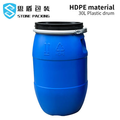 ظرف پلاستیکی سیلندر HDPE 30 لیتری 160 لیتری با حلقه آهنی