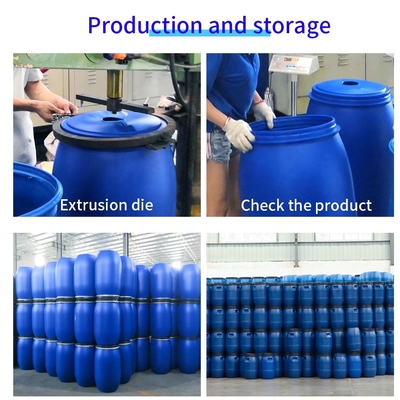 آب بندی قوی HDPE PP ظروف شیمیایی پلاستیکی فلزی 150 لیتری بشکه پلاستیکی