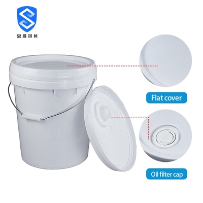 سطل رنگ 20 لیتری 2.0 میلی متری قابل استفاده مجدد با درب فاقد BPA