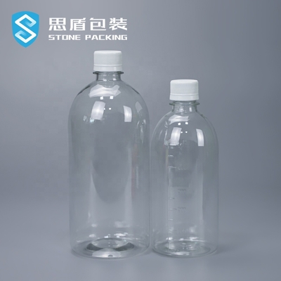 بطری پلاستیکی روی اسکرو 1000 میلی لیتری 500 میلی لیتری PET 38 گرمی 51 گرمی