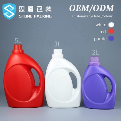 بطری های مایع شوینده خالی 2 لیتری 3 لیتری 5 لیتری کالیبر 60 میلی متری OEM ODM