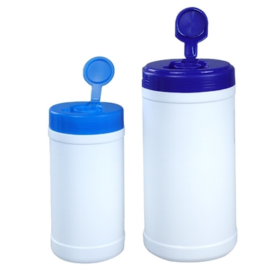 درپوش پیچی شفاف HDPE Wet Wipes ظرف پلاستیکی 900 گرم