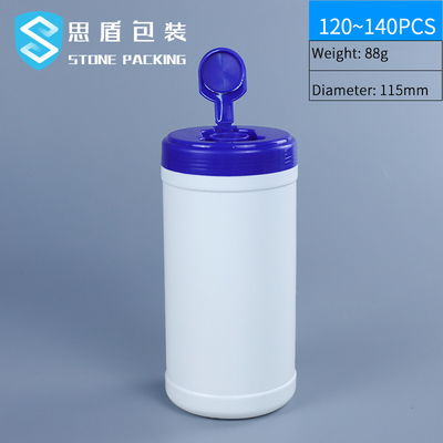 سطل پاک کن مرطوب 80*125 میلی متری 750 میلی لیتر HDPE پلاستیکی جری