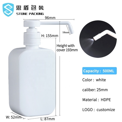 اسپری پلاستیکی 25 میلی متری HDPE بطری پت 500 میلی لیتری با پمپ ISO9001