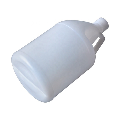 ظروف شیمیایی شفاف 3.8 لیتری HDPE گرد 1 گالن با دسته